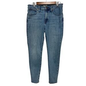 Madewell 9" Mid-Rise Skinny Jean Tapered Ankle Light Wash Millennial Vibe Sz: 30